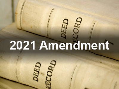 Deed Restrictions - Amendment